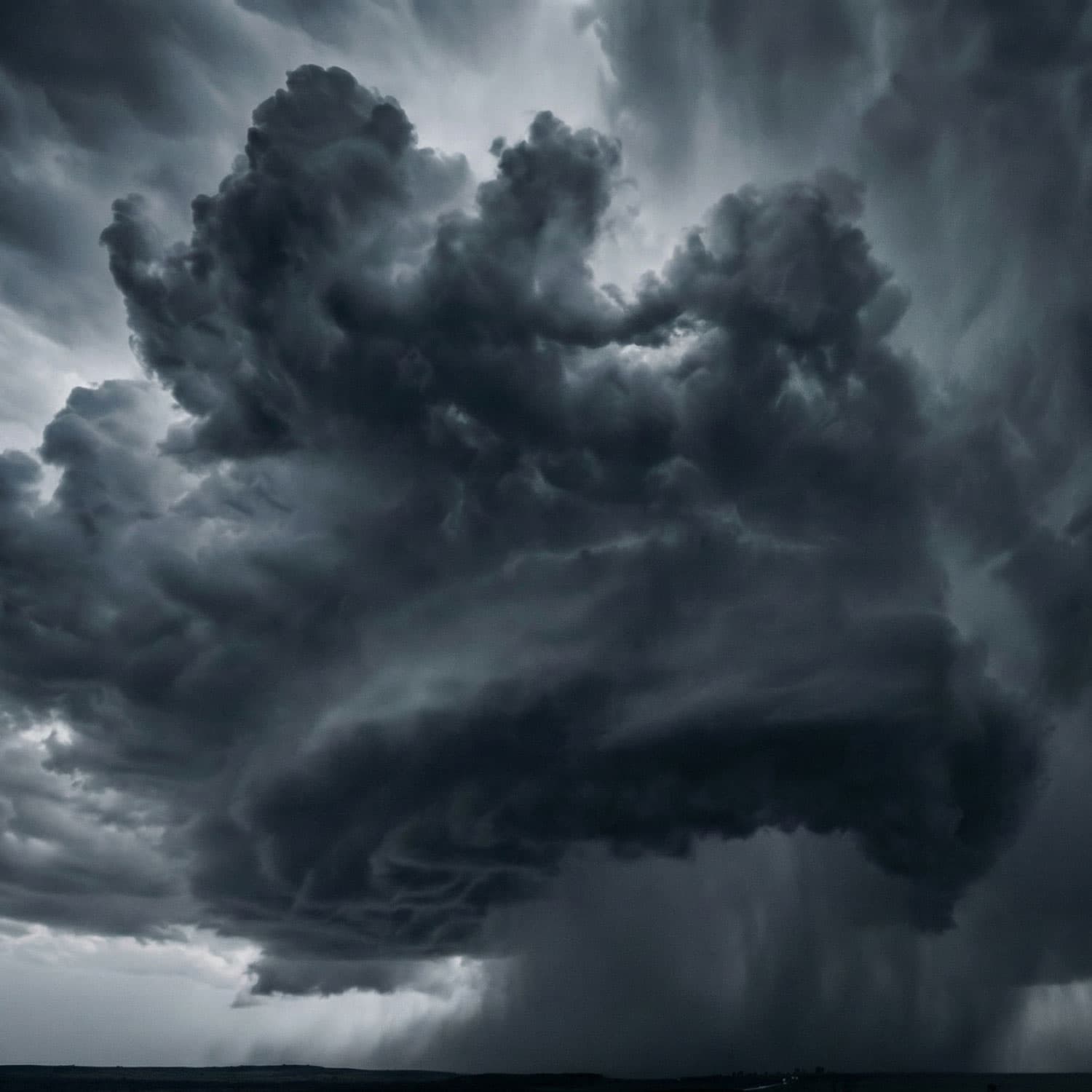 Dramatic storm clouds